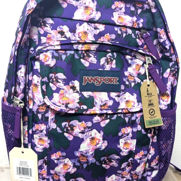 JanSport Union Pack in Purple Petals - Picture 2 of 13